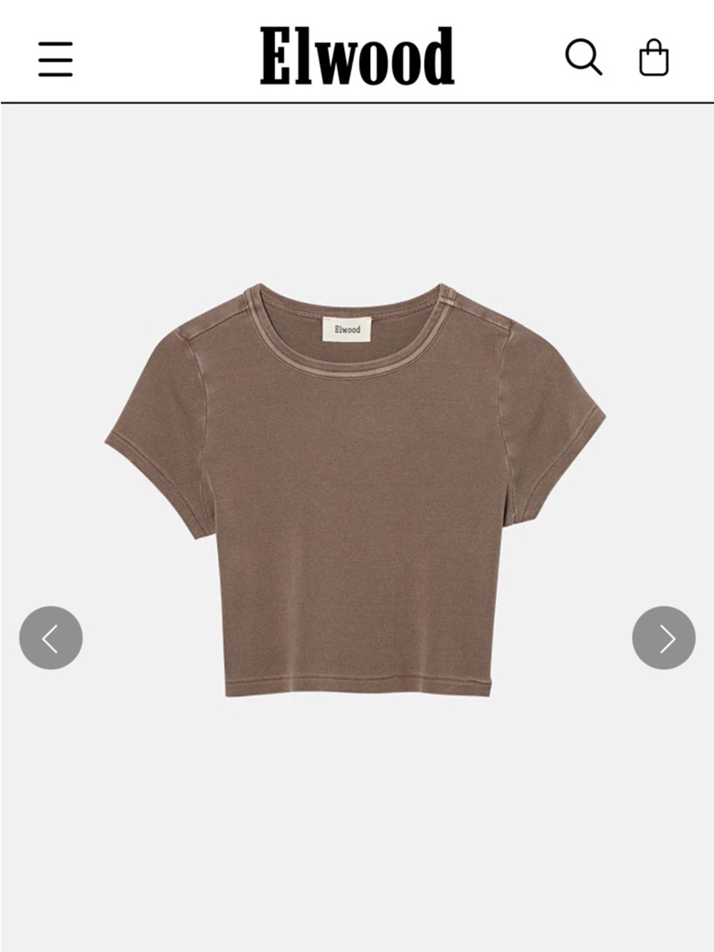 XS Elwood Brown Baby Tee